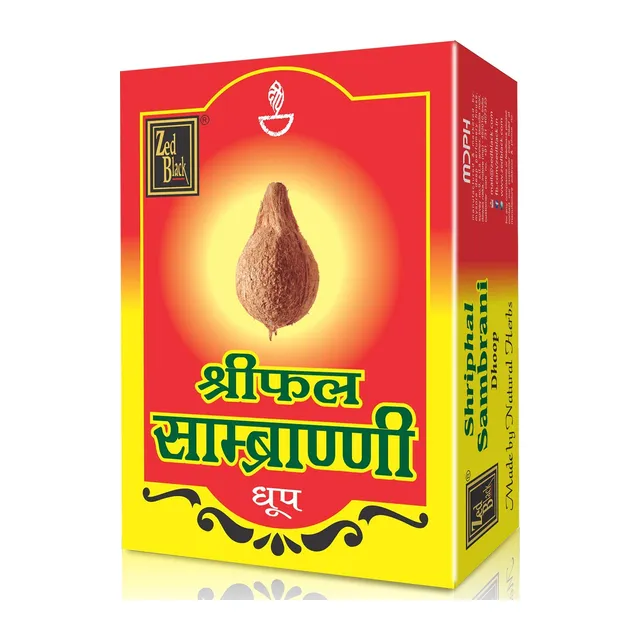 Zed Black Shriphal Sambrani Dhoop (Medium)