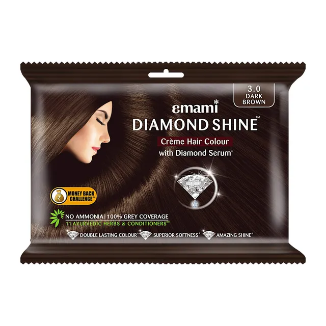 Emami Diamond Shine Hair Colour{ 20gr+20ml}