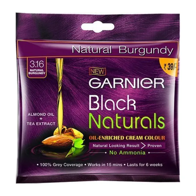 Garnier Black Naturals Shade 3.16 Burgundy,- 20g+20ml