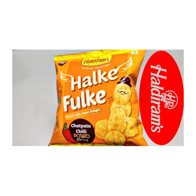 Haldiram Hallke Fulke Salted Chatpata Chili Potato Chips 40g Extra