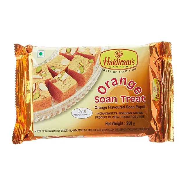 Haldiram Orange Soan Treat 250g