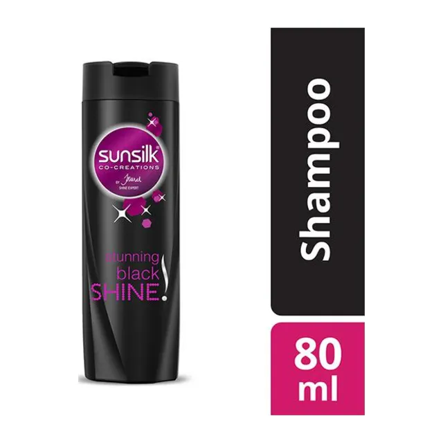 Sunsilk - Stunning Black Shine Conditioner, 80ml, Bottle