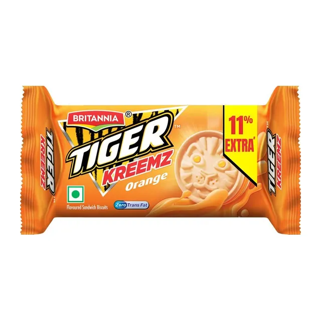 Britannia Treat Creme Wafers - Orange 10Rs