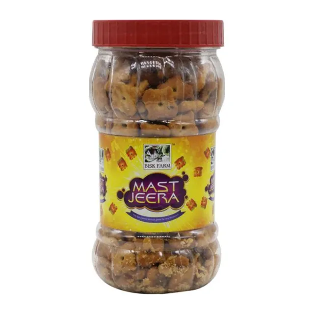 Bisk Farm Mast Jeera - The Spicy Jeera Biscuits, 200 g Bottle