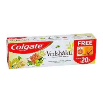 Colgate Swarna Ved Shakti Toothpaste, 200 Gms (Free No 1 Soap Rs 20/- )