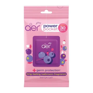 Godrej Aer Pocket Bathroom Fragrance Berry Rush - 10 g (Sea - Breeze)