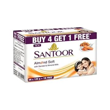 Santoor White - 100g - Pack of 4