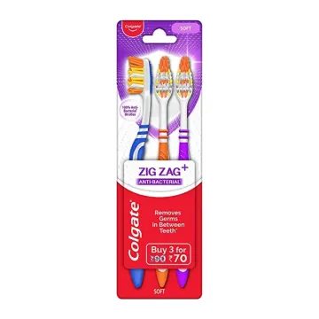Colgate Zig Zag Anti Bacterial Removes Germs in Between Teeth Buy 3 for 70Rs
