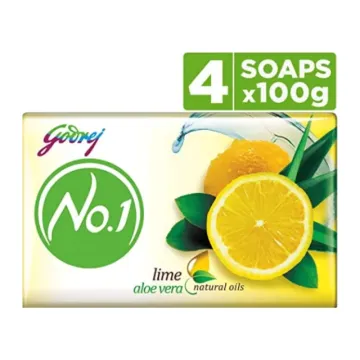 Godrej No.1 Bathing Soap – Lime & Aloe Vera, 100g (Pack of 5)