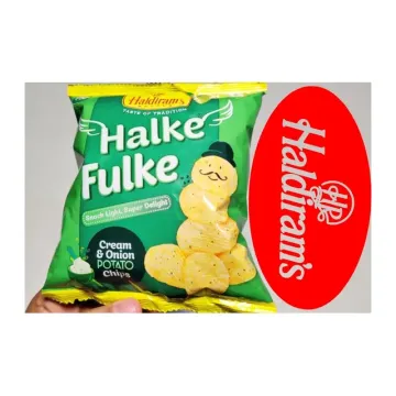Haldiram Hallke Fulke Salted Cream and Onion Chips 40g Extra