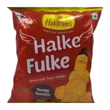 Haldiram Hallke Fulke Tangy Tomato Potato Chips 100g