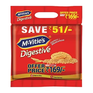 McVitie's Digestive High Fibre Biscuits - 1kg