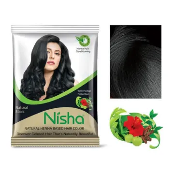 Nisha Silk&Shine Soft Hair Color- 10gr Natural Black