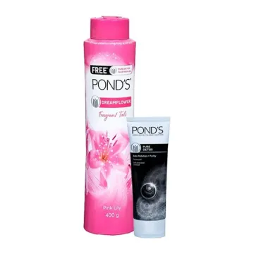 Ponds Dreamflower Talc (Free Ponds Pure Detox Face Wash 50 g) 400 g