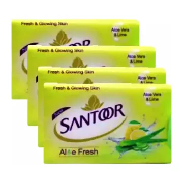 Santoor Aloe Vera Pack of 6 - 125gm
