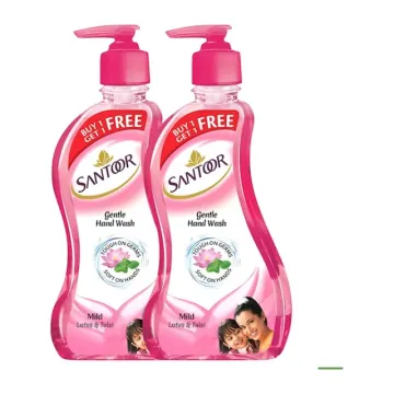 Santoor Gentle Hand Wash Mild Buy 1 Get 1 Free