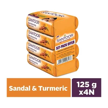 Santoor 125g - Buy 4 Get 1 Free