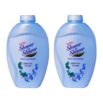 Shower to Shower Prickly Heat Powder 150gm (Super Cool) - Free 50g Shower to Shower Powder