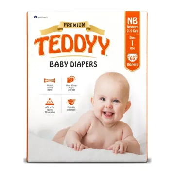 Super Teddyy Baby Diapers New Born 2 to 5kg 5diapers